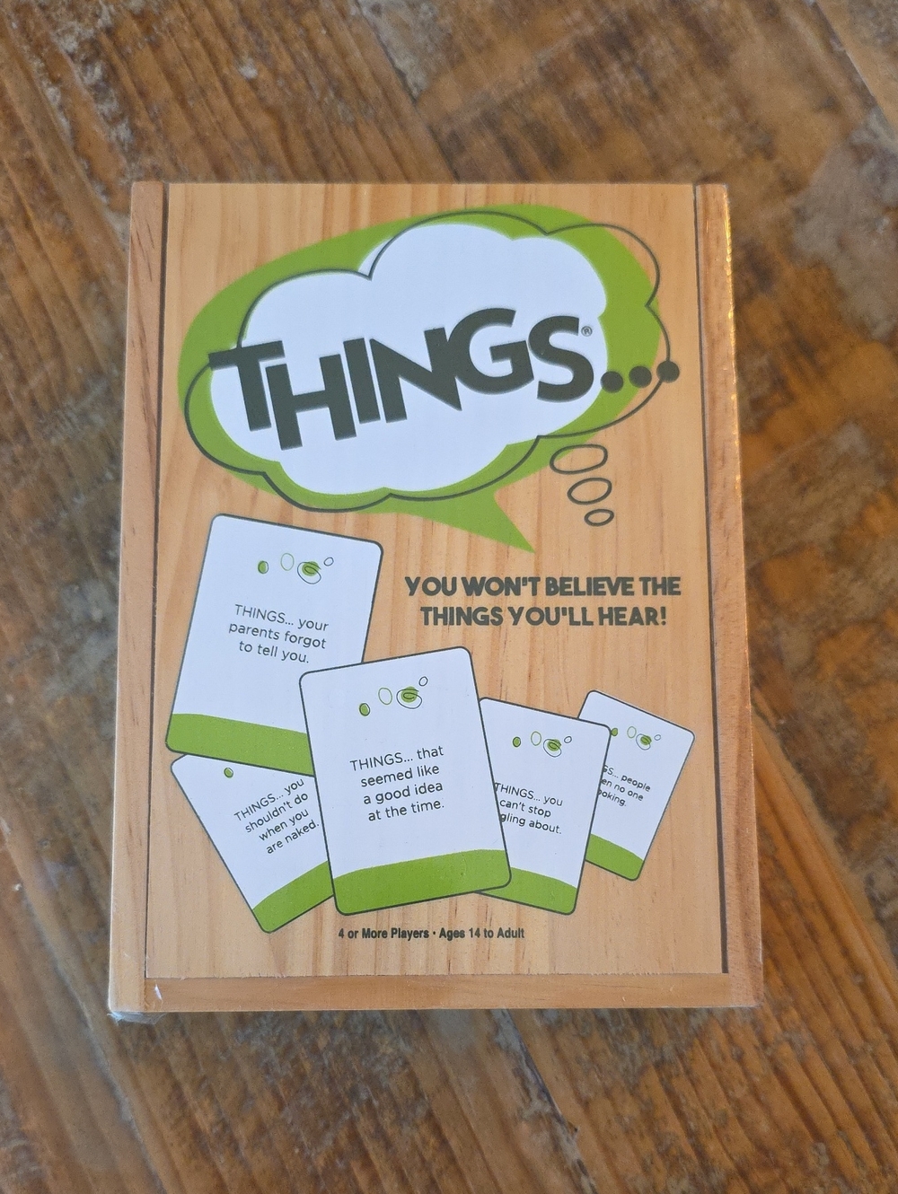 THINGS Party Card Game - Green & White Box